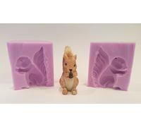 3D Scoiattolo Silicone Stampo Per Torta Topper, Cioccolato, Clay, Cera, Resina