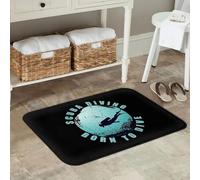 3D Scuba Diving Born To Dive Anti-slip Doormat Floor Mat Dust-proo Carpet Rug for Kitchen Entrance Home Balcony Footpad Mats-60x90cm