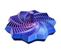 3D Sensory Fidget Star - Calming Stress Relief Desk Toy for Focus Support | Printed Geometric Brain Teaser with Rotating Structure, Soothing Gadget for Home School Office Travel
