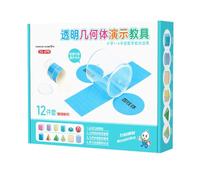 3D Shapes, Teaching Math Manipulatives, Geometry Teacher Aids, Educational Math Helper, Suitable for Students, Girls, Boys, Children, Kids, Ages 3 and Up, Classroom Learning, Early Childhood