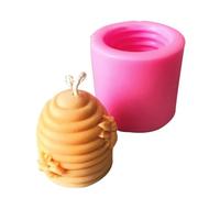 3D Silicone Mold - Honeycombb Bee Candle Clay Craft Decoration Mould | Silicone Honeycombb Bee Mold, 3D Candle Clay Soap Resin Craft Mould For Fondant Cake Decoration Christmas Birthday Wedding