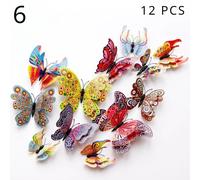 3D Simulazione Farfalla PVC Adesivi Impermeabile Muro Arte Fai da Te Bambini