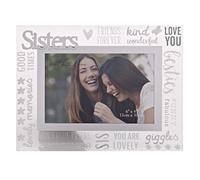 3D Sisters With Love Glass Frame