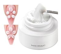 3D Skulptiergel, 5 Milliliter Weiß Anhaltend Nicht Klebrig, 3D Builder NageldesignGel, Gel, Modelliergel für Nägel, UVGel Nagelmodellage, Professionelles Nagelgel, Zuhause Nagelstudio