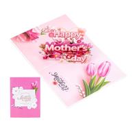 3D Standing Holiday Paper Card Commemorative Birthday Display Card Mom | 3D Holiday Commemorative Mom Card Features Elegant Standing Design Creating Stunning Desktop Visual Keepsake Display