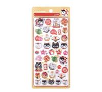 3d Sticker - Japanese Style Decal, Tiny Sticker Set, Scrapbook and Craft Supplies, Decorative Art Stickers for Kids, Classroom, Journal, Phone, Halloween, 7.87x3.74x0.24 Inches