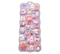 3D Stickers, 22x9.5cm Animal Adhesive Scrapbooking Supplies, Small Bunny Soft Bubble Stickers, Creative For Diary Scrapbook Pencil Case Tablet Phone Case Water Bottle Laptop Skateboard