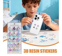 3d Stickers - 3d Puffy Stickers | Decorative Computer Decals | Water Bottle Sticker for Students Artists Teachers Children Collectors Designers Scrapbooking Journaling Laptop Card Making School
