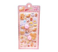 3D Stickers - Animal Paw Print Decals, Cute Mini Sticker Pack with Sturdy Raised Texture, Fun Craft Decoration Function, Ideal for Laptop Phone Case