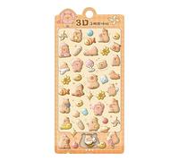 3d Stickers - Capybara Party Favors Decoration, Cute 3d Stickers | Mini 3 D Embossed Decorative Sticker For Phone Case Journals Cards Planners Wrapping Diaries Children Classroom School