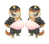 3D Stickers - Dog Belly Stickers | Cute Animal Sticker | Soft Silicone Paper Decals, 2 Pack Set, Decorative Craft Supplies For Laptop Phone Case Notebook DIY Art Projects