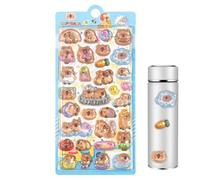 3D Stickers for Kids - Cartoon Funny Reusable, Decorative Capybara Crafts Decals | Cute Stickers for Toddler Children Party Classroom Scrapbooking Journal Crafts Birthday Christmas Use