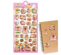 3D Stickers for Kids - Puffy Cartoon Decals for Creative Play | Soft Foam Material with Raised Texture, Peel and Stick Craft Decorations for Scrapbook School Projects