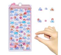 3D Stickers, Japanese Style Computer Decals, Artistic Decorative Labels, Laptop Stickers with Glossy Finish and Vivid Texture, Creative Decoration for Students Designers Scrapbooking Journaling