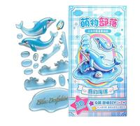 3D Stickers - Raised Decorative Decals for Scrapbook | Waterproof PVC Embossed Adhesive Designs, Colorful DIY Decoration Set for Journals Laptops Phone Cases and Gift Wrapping