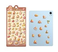 3D Stickers - Stickers Pack, Cute Tiny Decal Sheets, Colorful Decorative Sticker Collection, Adorable Cartoon Scrapbook Labels | For Party Laptop Phone School Kids Accessories