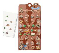 3D Stickers | Strong Adhesive Cartoon Capybara Decals | Sticker Sheets | for Phone Case Party Birthday Classroom Activity Reward Prizes Crafts Family Arts Greeting Cards
