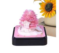 3D Sticky Notes Memo Pad With Tree House Paper Sculpture