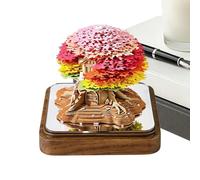 3D Sticky Notes Tree And House Design Artistic Statue Decoration