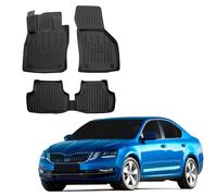 SCOUTT | 3D Tappeti Tappetini Auto In TPE Gomma Su Misura Per Octavia 3 III 2013-2019/4 IV dal 2019, Kit di 4 pz, Bordo Alto, Inodore