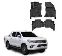 3D Tappeti Tappetini Auto In Gomma Su Misura Per Toyota Hilux 2015-2025 SCOUTT