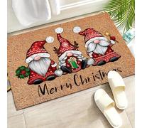 3d Tappetino Decorato con nano Cappuccetto Rosso con motivo di barba bianca e Claus Atmosfera per la giornata-60x90cm