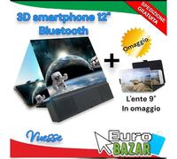 3D Telefono Cellulare Schermo Lente D'ingrandimento BLUETOOT +omaggio 9"