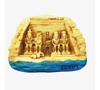 3D Tempio di Abu Simbel Egitto magnete frigorifero souvenir, decorazione per casa e cucina in poliresina, Tempio di Abu Simbel Egitto magnete adesivo frigorifero