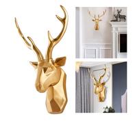 3D Testa di Cervo Statua Scultura Animale Figurine Mestieri Della Resina