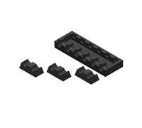 3D Tool Trays MagAttach Air Hammer Bit Tray - Organizer magnetico per utensili per martello pneumatico/punte a scalpello - contiene 6 pezzi (nero/nero)
