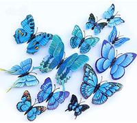 3D tridimensionale farfalla simulazione creativa casa soggiorno decorazione PVC colore farfalla Wall Sticker