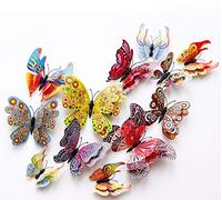 3D tridimensionale farfalla simulazione creativa casa soggiorno decorazione PVC colore farfalla Wall Sticker
