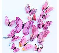 3D tridimensionale farfalla simulazione creativa casa soggiorno decorazione PVC colore farfalla Wall Sticker
