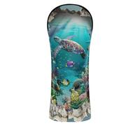 3d Underwater Scenery Turtle Golf Head Covers Cuoio dell'unità di elaborazione con no. Etichette intercambiabili per il conducente, i boschi e la copertura ibrida del carretto di golf