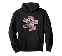 3D USA Bandiere Amore USA I Love America Meme Bandiera Americana Felpa con Cappuccio