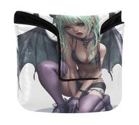3D Vicious Anime Evil Bat Girl Golf Mallet Cover con chiusura magnetica Regali da golf per mazzuolo quadrato in pelle PU impermeabile