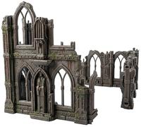 3D Vikings Gothic Ruins Series - Set 3: Rovine a due piani e piano terra dal design unico, scala 28/32 mm