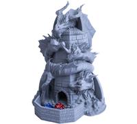 3D Vikings Tiamat - Torre di dadi con la regina dei draghi malvagi, perfetto per dungeon e draghi e altri giochi di ruolo da tavolo