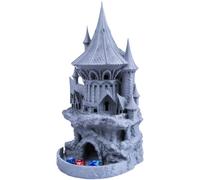 3D Vikings Torre per Dadi da Tavolo Grigio Opaco Barocco - Il Massimo nel Lanciare i Dadi