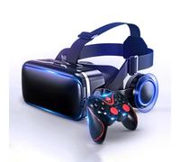 3D Visore Glasses, Occhiali VR Giochi, Realtà Virtuale Cuffie Headset con Telecomando per Film Giochi per 14 13 12 11 Pro Max, Occhiali VR per Android S23 S22 S21 S20 Smartphone 4.5-6.3in