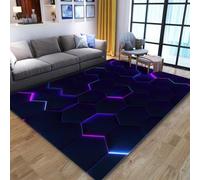 3D Visual Cool Linea Luce A Nido D'ape Stile Tappeti Di Gioco - Camera Da Letto Adatta E-Sports Gaming Room Tappeti, Zerbino Essenziale Per La Stanza Dei Adolescenti Rug (Colore 2,160x230cm)