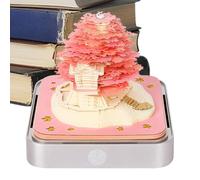 3d Wall Calendar, 3.35 Inches Christmas Planner Calendar 2026 for Desktop Use, Memo Pad with Arts & Crafts Design and Sturdy Pages, Countdown Calendars for Birthday Kids Adults Home School Family
