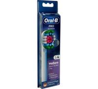 Braun Oral-B Testine di Ricambio Pro 3D Bianco 4 Pezzi 1 pz Spazzolino
