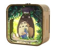 3D Wooden Puzzles Night Light, DIY LED Light Night Wooden Puzzles, Woodbests Wooden 3d Lamp Puzzle, Wooden Puzzles Nightlight Home Decor Warm, Soft Glow Night Light Puzzle (Totoro)