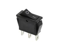 3D3P-BLACK KCD3 220V ON/OFF SPST Interruttore a bilanciere unipolare a singolo lancio 20A 125VAC