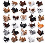 3DBunny 30Pcs 3D Stampato Cani Compleanno Goodie Bag Stuffers Adottare un Cucciolo Bomboniere 3D Cane Fidget Giocattoli per Ufficio Home Decor