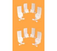 3DEFRANCE - Set di 8 guide rinforzate per porta scorrevole armadio Form/Optimum - Formato 2023 - Materiale di alta qualità - Made in France (8)