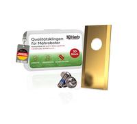3DHerb® 30 lame di ricambio e viti in titanio di alta qualità con protezione - compatibili con Eufy E15 & E18 | Worx Landroid | Einhell e altri... Falciatrici automatiche - Spessore lama 0,9 mm per