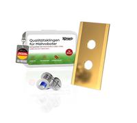 3DHerb 36 lame di ricambio di alta qualità, compatibili con Mammotion LUBA, LUBA 2, YUKA, LUBA Mini & YUKA Mini, spessore della lama 0,9 mm per divertirsi a tosaerba a lungo, lame in titanio, viti con