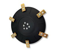 3DHerb Disco per lama Worx Landroid 6 scomparti / 6 lame L1500 L2000 WR153E WR155E (185 mm di diametro - 220 mm di larghezza di taglia)... Piatto di taglio Tuning in qualità comprovata Consegna senza